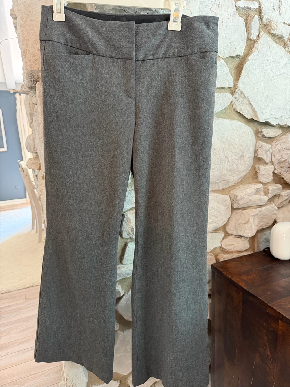 Express Gray Tailored Blazer and Wide-Leg Pants - Picture 6 of 7